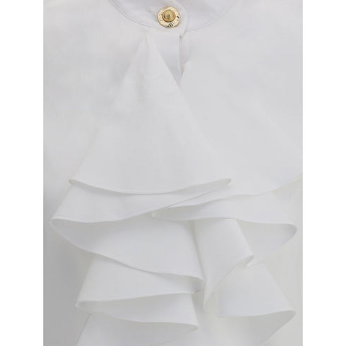 Balmain Poplin ruffle Shirt